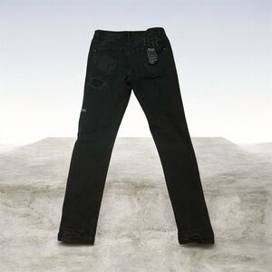 Men's Black Distressed Jeans